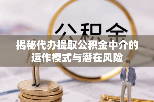 建湖揭秘代办提取公积金中介的运作模式与潜在风险
